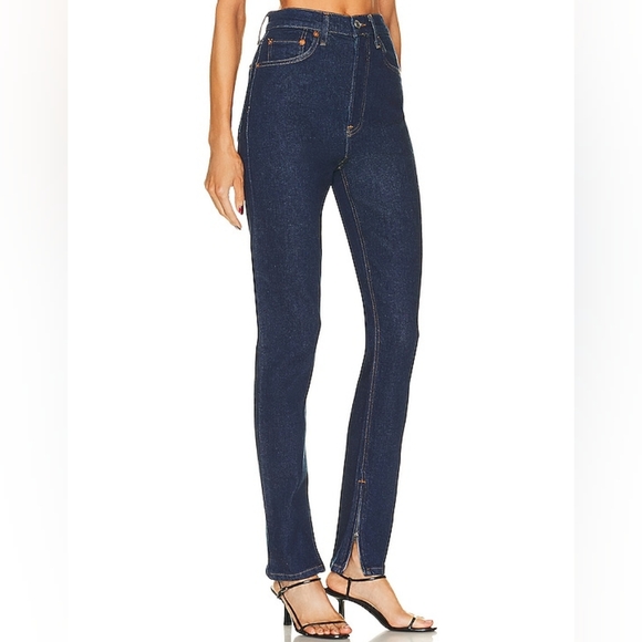Re/Done Denim - Re/Done drainpipe super high waist skinny jeans in rigid like color size 26